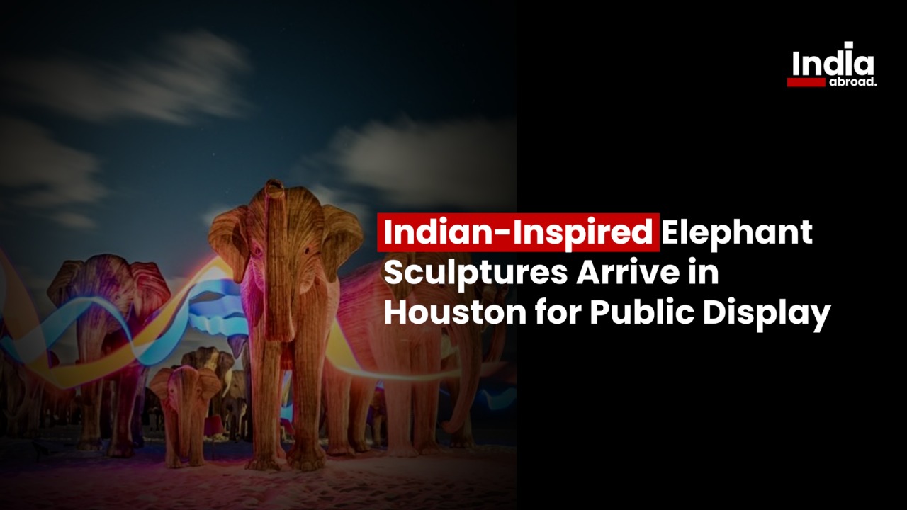 Indian-Inspired Elephant Sculptures Arrive in Houston for Public Display